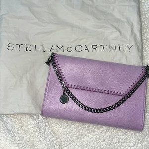 Stella McCartney, lavender color. Crossbody/clutch silver hardware.